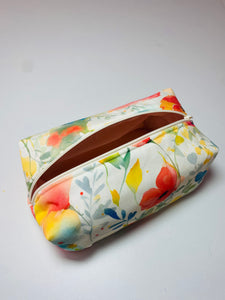 Trousse de toilette fleuris aquarelle/ Trousse maquillage