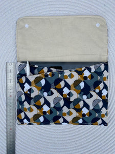 Pochette tablette / housse iPad bleu et beige - Origifil